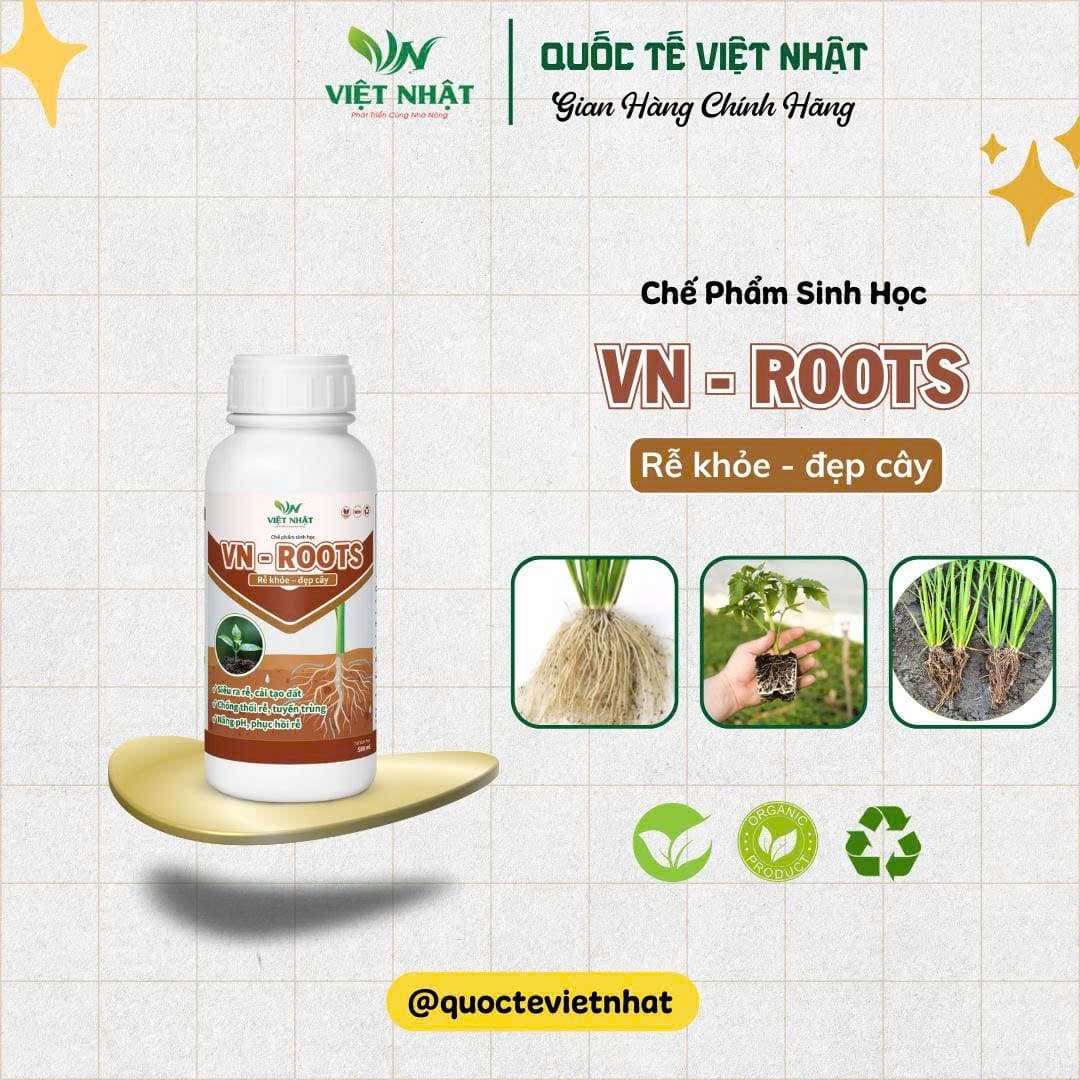 VN - ROOTS: Kích Rễ Cực Mạnh, Cải Tạo Đất, Giải Độc Phèn Hữu Cơ
