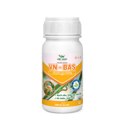 Chế Phẩm VN – BAS Diệt Sâu Ăn Lá, Côn Trùng Gây Hại (BT, Nấm Xanh) - An Toàn
